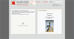 Desktop Screenshot of galeriekuehn.de